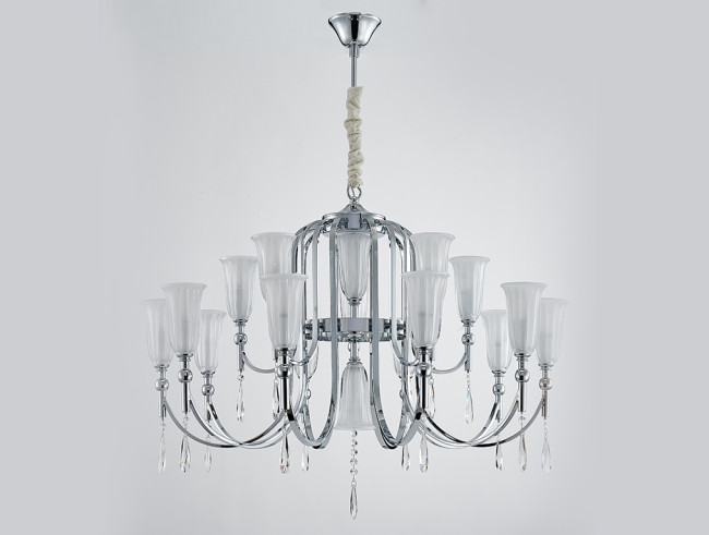 Подвесная люстра Newport 4800 4810+6/C chrome М0067684 Подвесная люстра Newport 4800 4810+6/C chrome М0067684