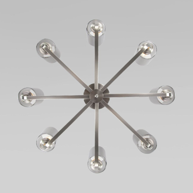 Люстра на штанге Eurosvet Defi 60138/8 сатин-никель a060904