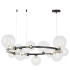 Подвесная люстра Lumina Deco LDP 7033-15 BK+CL Подвесная люстра Lumina Deco LDP 7033-15 BK+CL