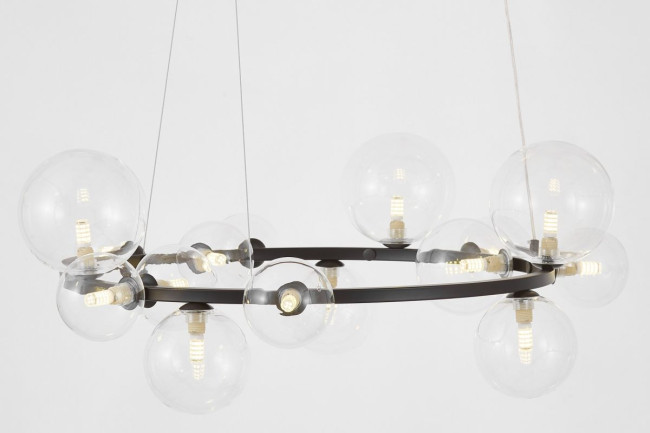 Подвесная люстра Lumina Deco LDP 7033-15 BK+CL Подвесная люстра Lumina Deco LDP 7033-15 BK+CL
