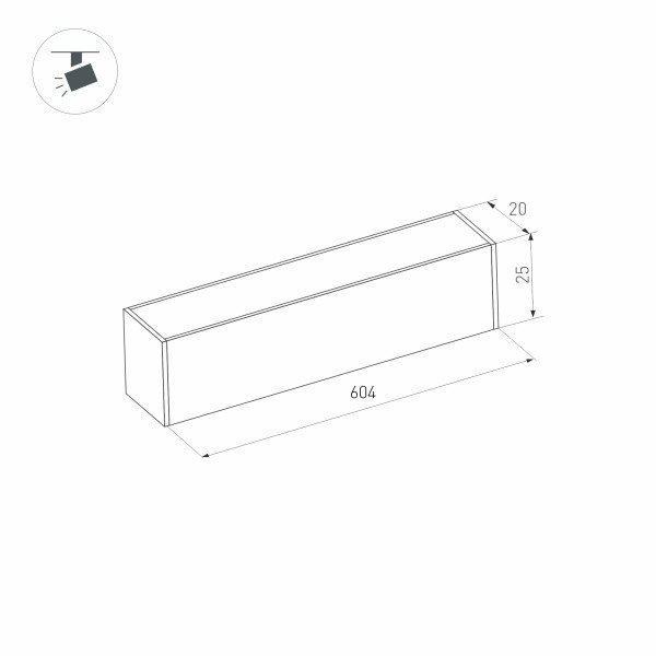 Трековый светильник Arlight MAG-25 032829 Трековый светильник Arlight MAG-25 032829