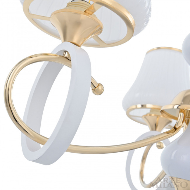 Подвесная люстра Arte Milano Florentia-2387 302387/3 Wh/Gd