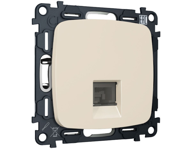 Комплект механизма компьютерной розетки Ambrella Volt RJ-45 (8P8C) CAT6A экранированной с автоматической защитной шторкой OMEGA MO332005 Бежевый матовый QUANT (OP3320, VM185) Комплект механизма компьютерной розетки Ambrella Volt RJ-45 (8P8C) CAT6A экранированной с автоматической защитной шторкой OMEGA MO332005 Бежевый матовый QUANT (OP3320, VM185)