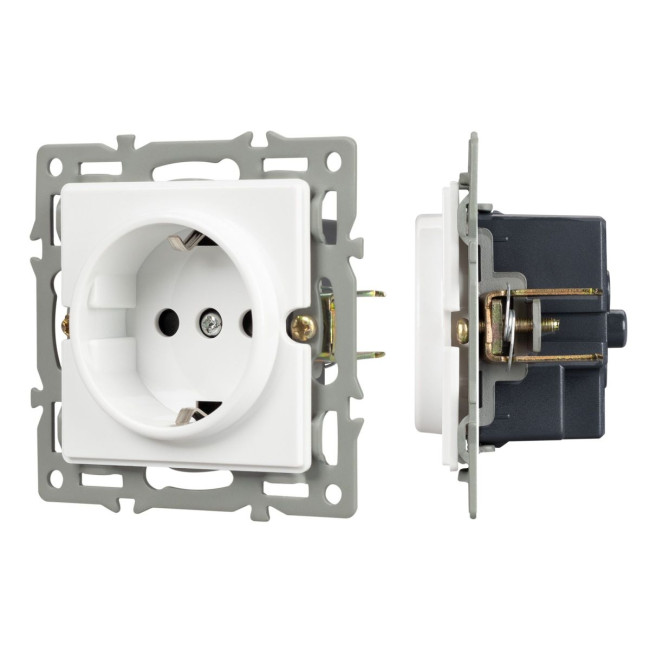 Механизм электрической розетки Arlight SCT-GP-MEU-PL-WH (250V, 16A) 043739 Механизм электрической розетки Arlight SCT-GP-MEU-PL-WH (250V, 16A) 043739