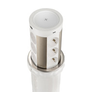 Блок розеток 17 (12 секций и USB type A+C) беспроводная зарядка Mebax 00-00002600