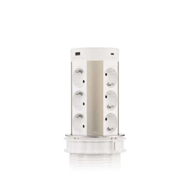 Блок розеток 17 (12 секций и USB type A+C) беспроводная зарядка Mebax 00-00002600 Блок розеток 17 (12 секций и USB type A+C) беспроводная зарядка Mebax 00-00002600