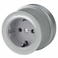 Розетка Werkel с заземлением и шторками Ретро матовый хром WL19-10-02 4690389143458 Розетка Werkel с заземлением и шторками Ретро матовый хром WL19-10-02 4690389143458