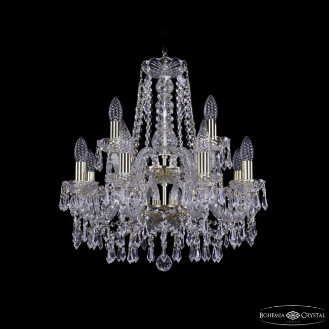Подвесная люстра Bohemia Ivele Crystal 1403/8+4/160/2d G Подвесная люстра Bohemia Ivele Crystal 1403/8+4/160/2d G
