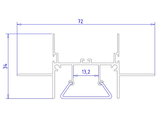 Алюминиевый профиль Ambrella Light Alum Profile GP4000AL Алюминиевый профиль Ambrella Light Alum Profile GP4000AL