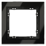 Рамка на 1 пост Voltum S70 VLS110108 (черный,стекло)