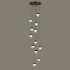 Каскадная люстра Delight Collection MD24001033-12A black/clear