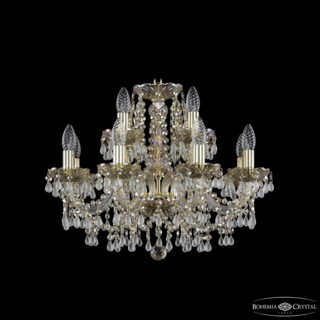 Подвесная люстра Bohemia Ivele Crystal 1410/8+4/195 G V0300 M801