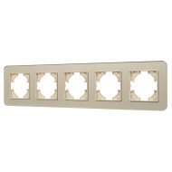 Рамка на 5 постов стеклянная Arlight FRM-OMALI-GS-5-GD 049707