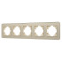 Рамка на 5 постов стеклянная Arlight FRM-OMALI-GS-5-GD 049707 Рамка на 5 постов стеклянная Arlight FRM-OMALI-GS-5-GD 049707