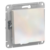 Кнопка нажимная сх.1, 10АХ, механизм Systeme Electric AtlasDesign Жемчуг