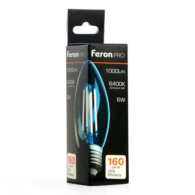 Светодиодная лампа Feron LB-1206 E27 6W 6400K 51240 Светодиодная лампа Feron LB-1206 E27 6W 6400K 51240
