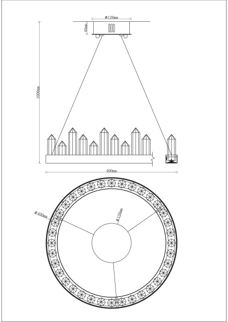 Подвесная люстра Moderli Ingrid V9050-PL Подвесная люстра Moderli Ingrid V9050-PL