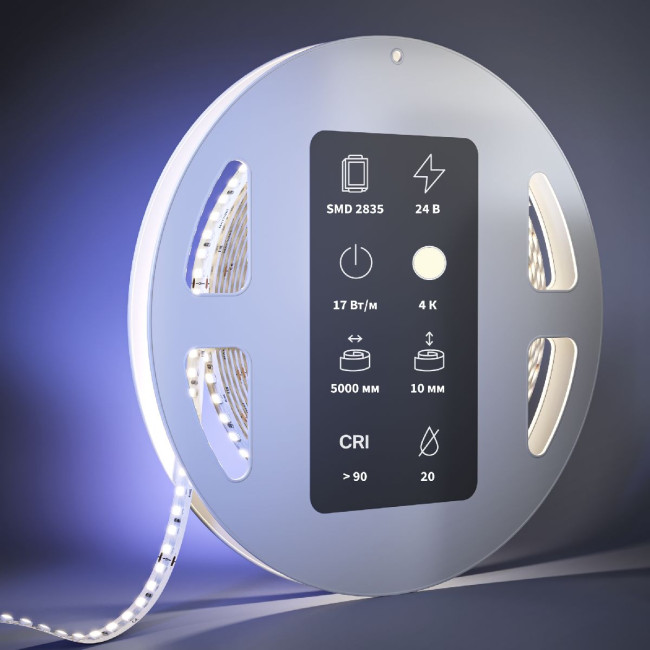 Светодиодная лента Maytoni Led Strip 24В 2835 17Вт/м 4000К 5м IP20 201092 Светодиодная лента Maytoni Led Strip 24В 2835 17Вт/м 4000К 5м IP20 201092