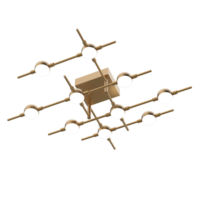 Потолочный светильник Molecular 10 gold Потолочный светильник Molecular 10 gold