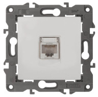 Розетка информационная RJ45 ЭРА Elegance 14-3107-01 Б0034302 Розетка информационная RJ45 ЭРА Elegance 14-3107-01 Б0034302