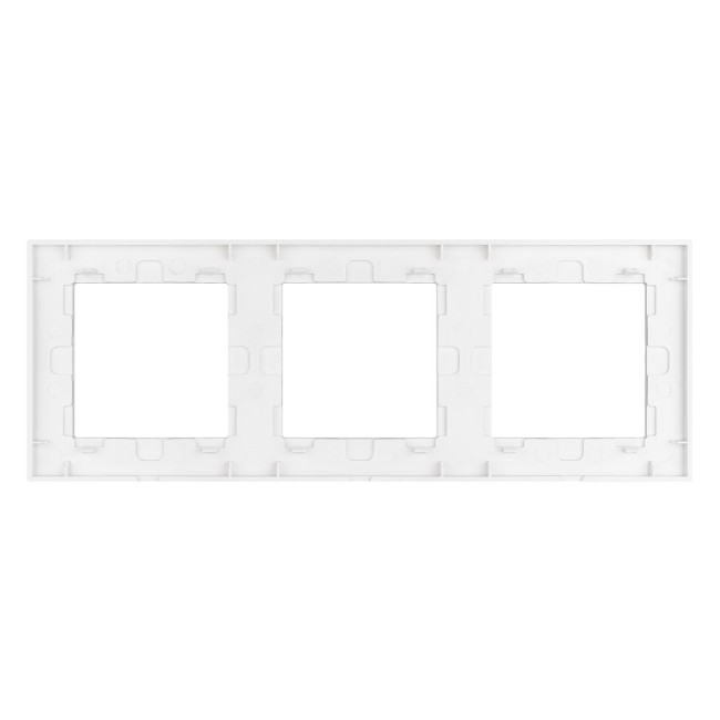 Рамка трехместная Arlight FRM-GLARE-GS-3-WH 043799