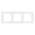 Рамка трехместная Arlight FRM-GLARE-GS-3-WH 043799