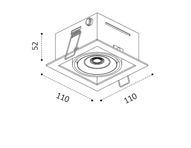 Встраиваемый светильник Italline DL 3032 white 3000K Встраиваемый светильник Italline DL 3032 white 3000K