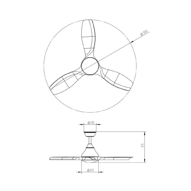 Люстра-вентилятор Sonex Storm 7702/24L Люстра-вентилятор Sonex Storm 7702/24L