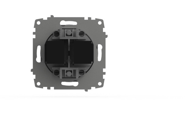 Розетка компьютерная двухместная ( Cat 6) ELBI Zena Vega 609-011000-248 Розетка компьютерная двухместная ( Cat 6) ELBI Zena Vega 609-011000-248