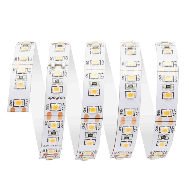 Светодиодная лента Apeyron 12В СТ 14,4Вт/м smd2835 120д/м IP20 1400Лм/м 3м 3000К 210BL Светодиодная лента Apeyron 12В СТ 14,4Вт/м smd2835 120д/м IP20 1400Лм/м 3м 3000К 210BL