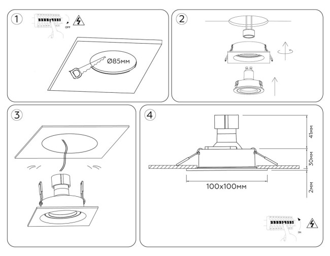 Встраиваемый светильник Ambrella Light Techno Spot Standard Tech TN102757 Встраиваемый светильник Ambrella Light Techno Spot Standard Tech TN102757