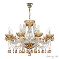 Подвесная люстра Bohemia Ivele Crystal 5413/8/240 G Amber/M-1G K721 Подвесная люстра Bohemia Ivele Crystal 5413/8/240 G Amber/M-1G K721