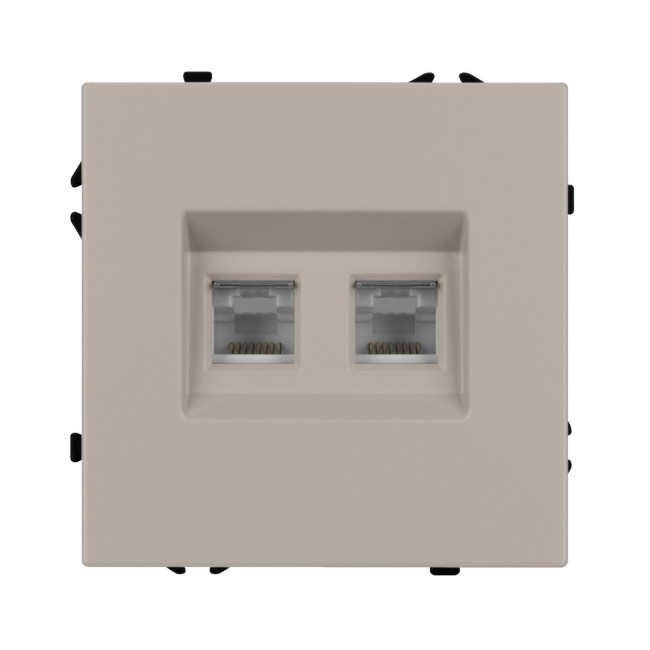 Механизм сдвоенной компьютерной розетки Arlight SCT-NOBE-MPC2-SFPL-CA (RJ-45, CAT6) 059450 Механизм сдвоенной компьютерной розетки Arlight SCT-NOBE-MPC2-SFPL-CA (RJ-45, CAT6) 059450