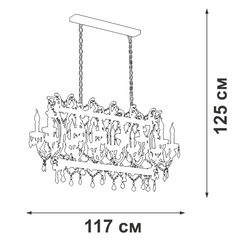 Подвесная люстра Vitaluce V5814-7/14 Подвесная люстра Vitaluce V5814-7/14