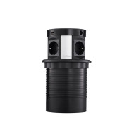 Блок розеток 107J (4 секции, 2 USB и RJ-45) Mebax 00-00001466
