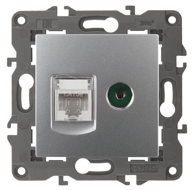 Розетка RJ45+TV Эра 14-3110-03 Б0034316 Розетка RJ45+TV Эра 14-3110-03 Б0034316