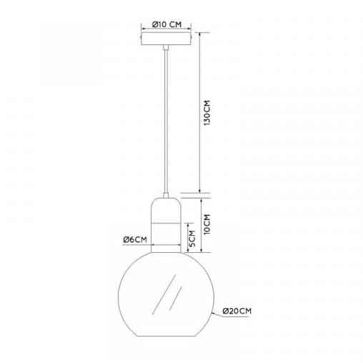 Подвесной светильник Lucide Julius 34438/20/65 Подвесной светильник Lucide Julius 34438/20/65
