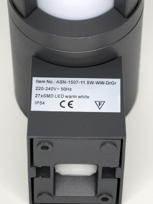 Уличный настенный светильник Elvan PJ-1507/1-11.5W-WW-Gr Уличный настенный светильник Elvan PJ-1507/1-11.5W-WW-Gr