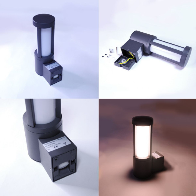 Уличный настенный светильник Elvan PJ-1507/1-11.5W-WW-Gr Уличный настенный светильник Elvan PJ-1507/1-11.5W-WW-Gr