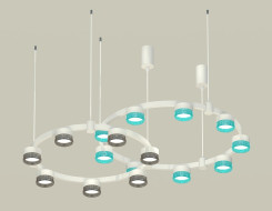 Комплект подвесного светильника Ambrella Light Techno Ring XR92081300 (A9208x2, C9241, C9236, N8488, N8484)