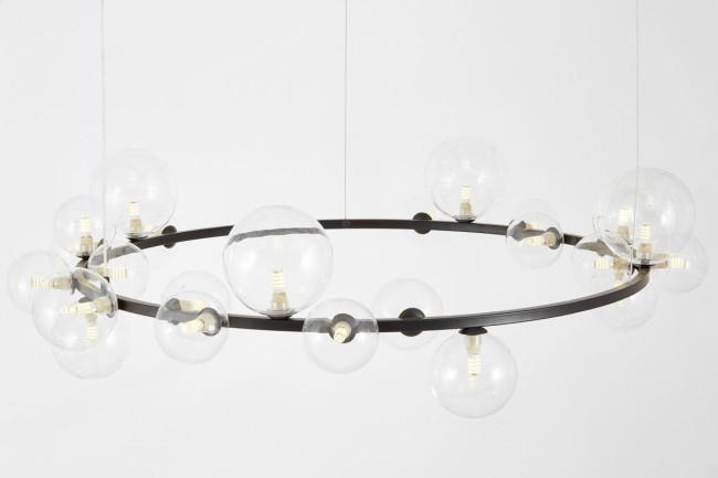 Подвесная люстра Lumina Deco LDP 7033-24 BK+CL Подвесная люстра Lumina Deco LDP 7033-24 BK+CL