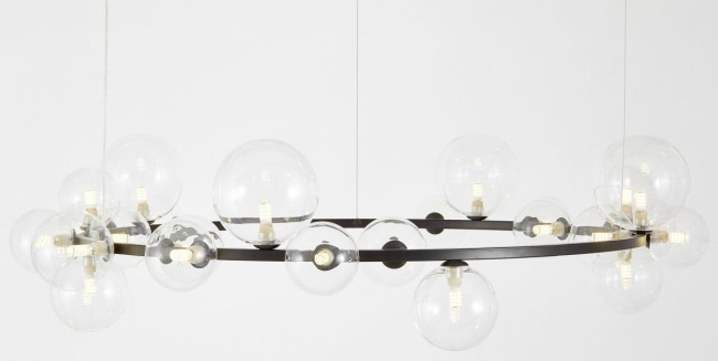 Подвесная люстра Lumina Deco LDP 7033-24 BK+CL Подвесная люстра Lumina Deco LDP 7033-24 BK+CL