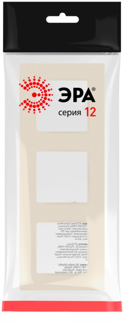 Рамка на 3 поста Эра Классик 12-5203-02 Б0067732 Рамка на 3 поста Эра Классик 12-5203-02 Б0067732