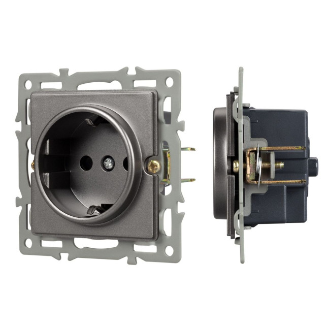 Механизм электрической розетки Arlight SCT-GP-MEU-PL-GR (250V, 16A) 043741 Механизм электрической розетки Arlight SCT-GP-MEU-PL-GR (250V, 16A) 043741