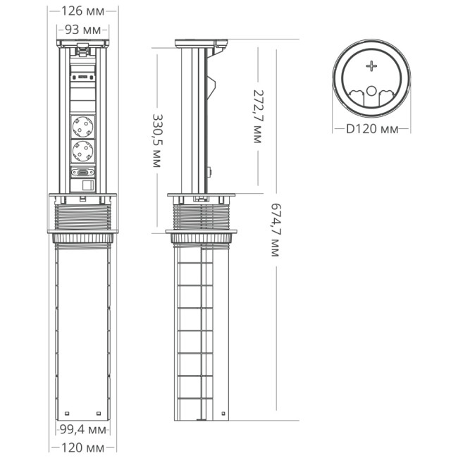 Блок розеток 12J (2 секции, USB type A+C + RJ45 + HDMI) беспроводная зарядка Mebax 00-00002597 Блок розеток 12J (2 секции, USB type A+C + RJ45 + HDMI) беспроводная зарядка Mebax 00-00002597