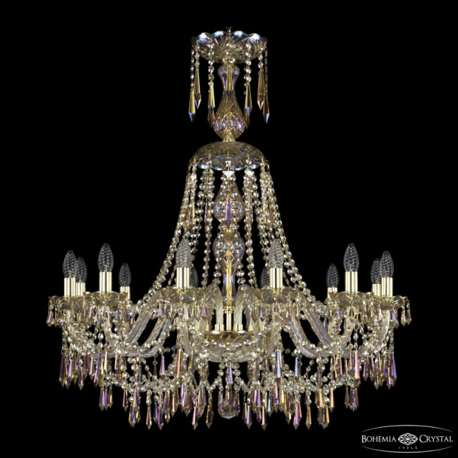 Подвесная люстра Bohemia Ivele Crystal 1403/12/300/XL-95 G M801 Подвесная люстра Bohemia Ivele Crystal 1403/12/300/XL-95 G M801