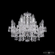 Подвесная люстра Bohemia Ivele Crystal 1403/8+4/195 Ni Подвесная люстра Bohemia Ivele Crystal 1403/8+4/195 Ni
