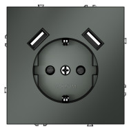 Розетка с USB, А+А Voltum S70 VLS040406 (титан)