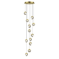 Каскадная люстра Delight Collection MD24001033-12A gold/clear Каскадная люстра Delight Collection MD24001033-12A gold/clear