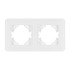 Рамка на 2 поста стеклянная Arlight FRM-OMALI-SFGS-2-WH 049708 Рамка на 2 поста стеклянная Arlight FRM-OMALI-SFGS-2-WH 049708